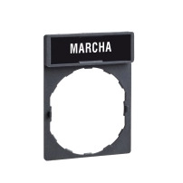 Държач на легенда 30 x 40 mm с легенда 8 x 27 mm with marking MARCHA