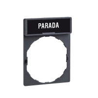 Държач на легенда 30 x 40 mm с легенда 8 x 27 mm with marking PARADA